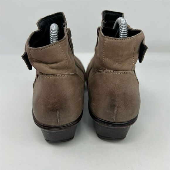 Abeo Women's Cadence Booties Size 8 Brown Slip-Resistant Block Heel - Picture 8 of 15